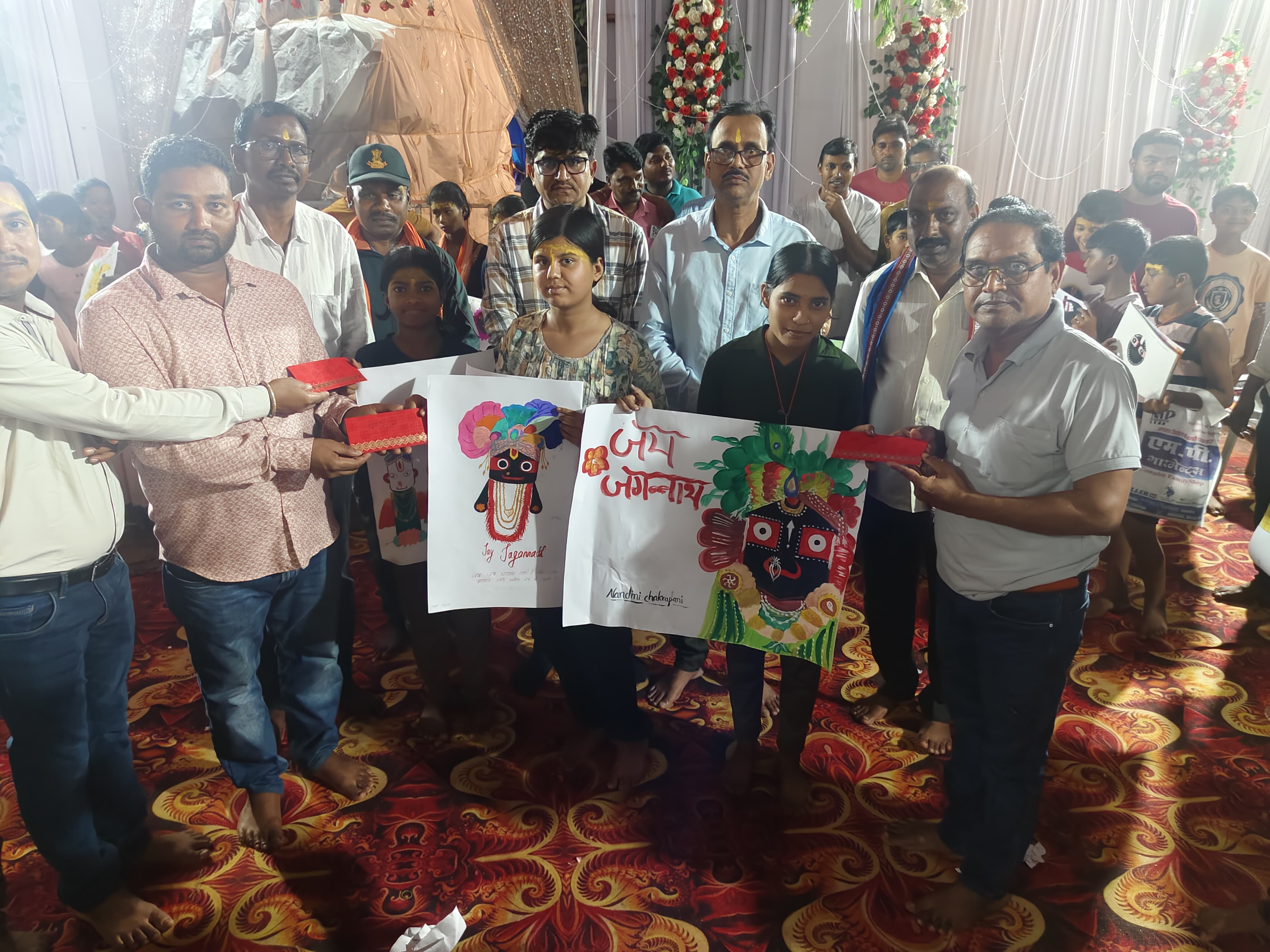 श्री जगन्नाथ महाप्रभु के मौसी बाड़ी में हुआ चित्रकला प्रतियोगिता का आयोजन